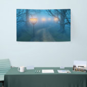 霧の旗の提灯 横断幕 (トレードショー)