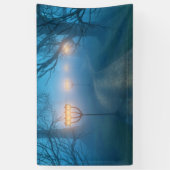 霧の旗の提灯 横断幕 (縦)