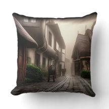 霧の日にホビトンのダウンタウン