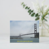 霧の日のゴールデンゲートブリッジのはがき ポストカード (スタンド正面)