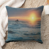 霧の日の入り/海の景色….. クッション (ブランケット)