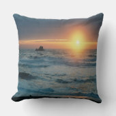 霧の日の入り/海の景色….. クッション (正面)