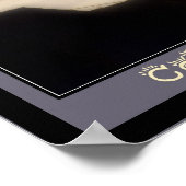 霧の日の出コロンビア川レイニアオレゴン2 ポスター (角)