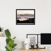 霧の日の出コロンビア川レイニアオレゴン2 ポスター (ホームオフィス)