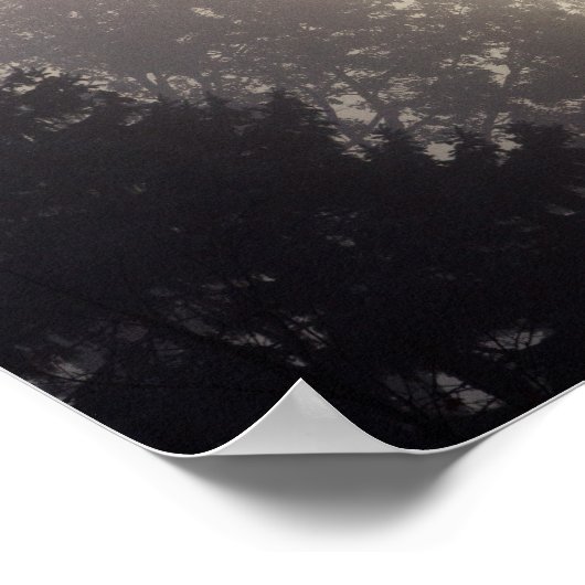 霧の日の出 ポスター (角)