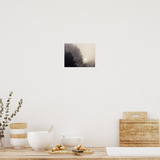 霧の日の出 ポスター (キッチン)