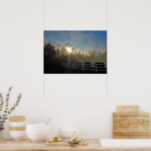 霧の日の出 ポスター (キッチン)