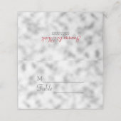 霧の明るい灰色のガラスパターン プレイスカード (外部開封)