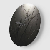 霧の時計の枝 ラージ壁時計 (傾斜)