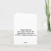 霧の朝のノートカード ノートカード (裏面)