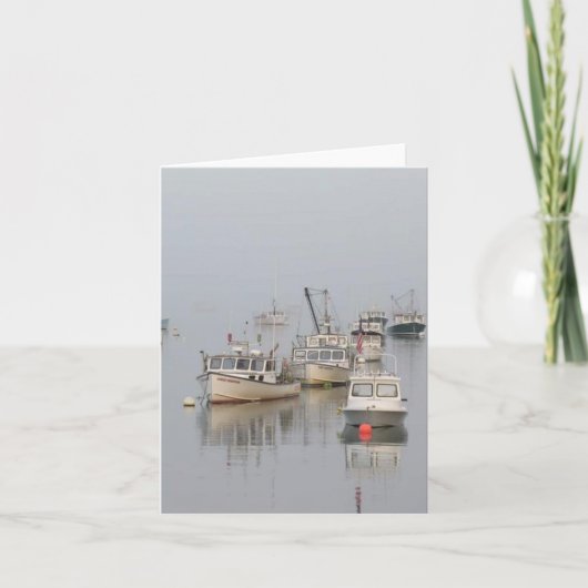 霧の朝のノートカード ノートカード (正面)