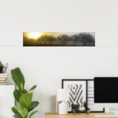 霧の朝のパノラマ ポスター (ホームオフィス)