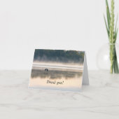 霧の朝のフライトサンキューカード サンキューカード (正面)