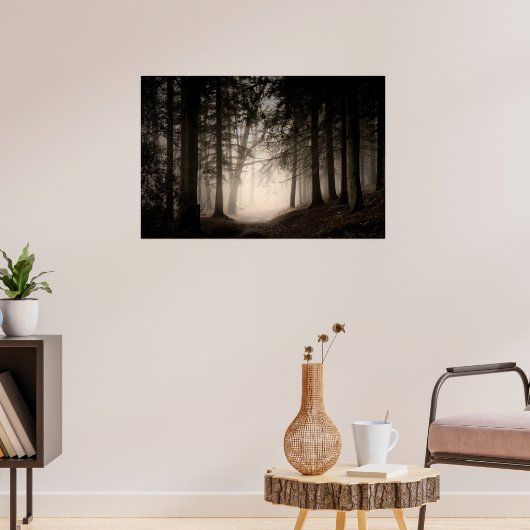 霧の朝のラシュミアカントリーパーク(0840) ポスター (リビング3)