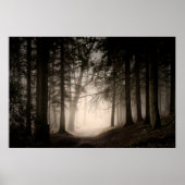 霧の朝のラシュミアカントリーパーク(0840) ポスター (正面)