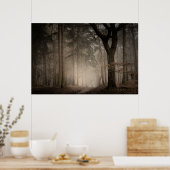 霧の朝のラシュミアカントリーパーク(0851)ポスター ポスター (キッチン)