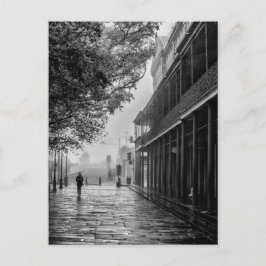 霧の朝の散歩ジャクソンスクエア ポストカード