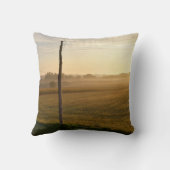 霧の朝の自然撮影 クッション (裏面)