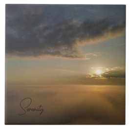 霧の朝日 タイル