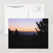 霧の朝 ポストカード (正面/裏面)