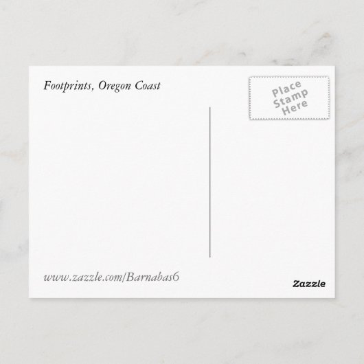 霧の朝 ポストカード (裏面)