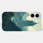 霧の朝：穏やかな風景 Case-Mate iPhoneケース (裏面 (横))