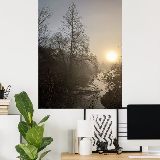 霧の朝HG ポスター (ホームオフィス)