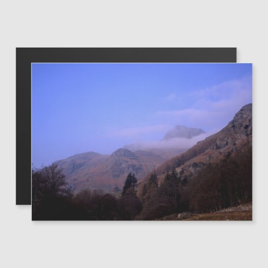 霧の朝Langdale Pikes Cumbria England (正面/裏面)