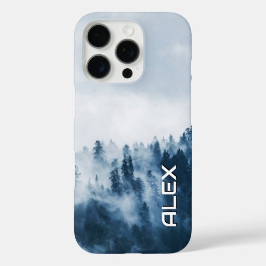 霧の木のトップフォレスト – 大気の森 Case-Mate iPhoneケース (裏面)