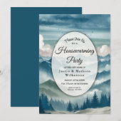 霧の松の家暖めパーティー 招待状 (正面/裏面)