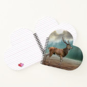 霧の森の中の孤独な鹿 ノートブック (内部)