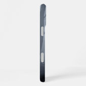 霧の森の中の白いオオカミ iPhoneケース (右側面)