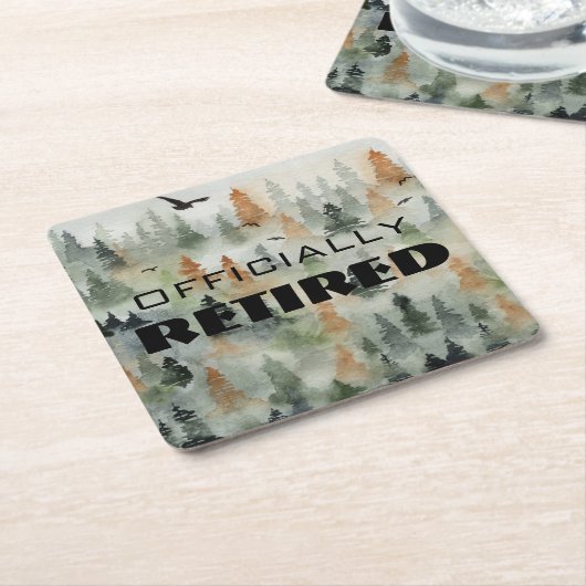 霧の森の公式コースター退職したズ スクエアペーパーコースター (アングル)