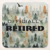 霧の森の公式コースター退職したズ スクエアペーパーコースター (正面)