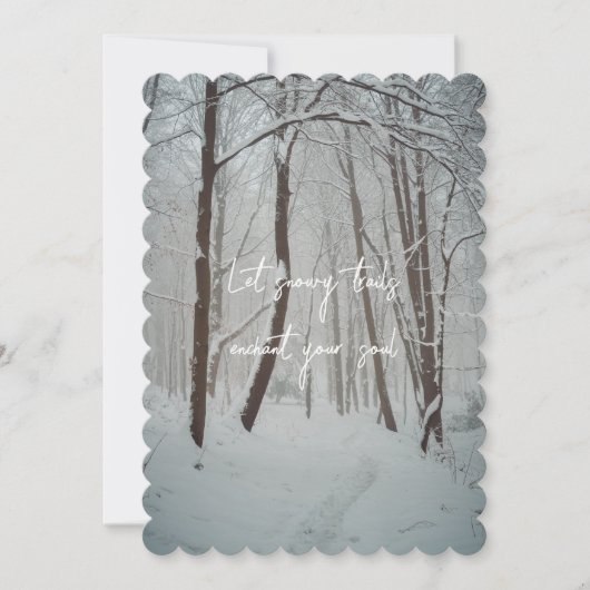 霧の森の冬 シーズンカード (正面)