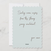 霧の森の冬 シーズンカード (裏面)