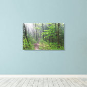霧の森の小道（城山） キャンバスプリント (インサイチュ (ウッドフロア))