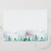 霧の森の新しいホールをデッキ書道3写真 箔シーズンカード (裏面)