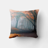 霧の森の枕の紅葉 クッション (裏面)