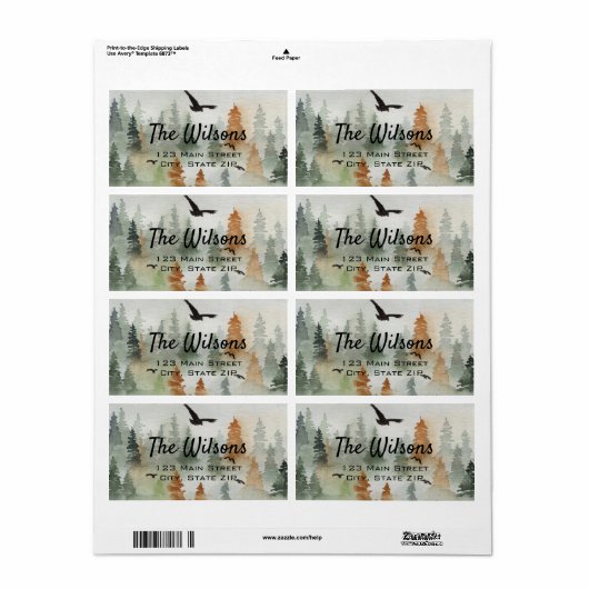 霧の森の海運 ラベル (フルシート)