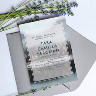 霧の森の湖の死 案内状