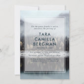 霧の森の湖の死 案内状 (正面)