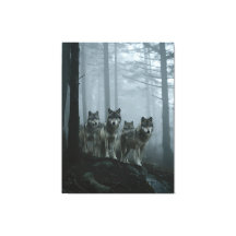 霧の森の狼の群れ