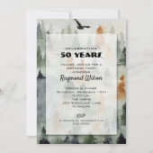 霧の森の男らしバースデーパーティ招待状 (正面)