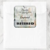 霧の森の男らし党のスティッカー好み スクエアシール (バッグ)