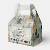 霧の森の男らし誕生日パーティーの好意ボックス フェイバーボックス (正面サイド)