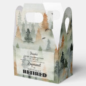 霧の森の男らし退職パーティーのお願いボックス フェイバーボックス (オープン)