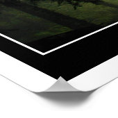 霧の森の神秘的な写真ポスター ポスター (角)