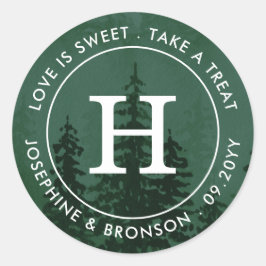 霧の森の緑ダークグリーンの恩恵 ラウンドシール