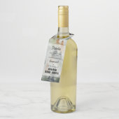 霧の森の誕生日の好意ボトルハンガーラベル ボトルネックタグ (アングル)